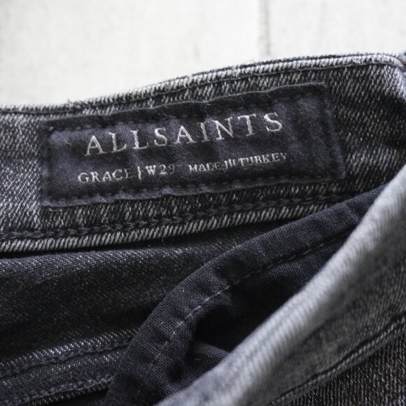 ALLSAINTS Black Jeans Women’s – Size W29 - Picture 5 of 7